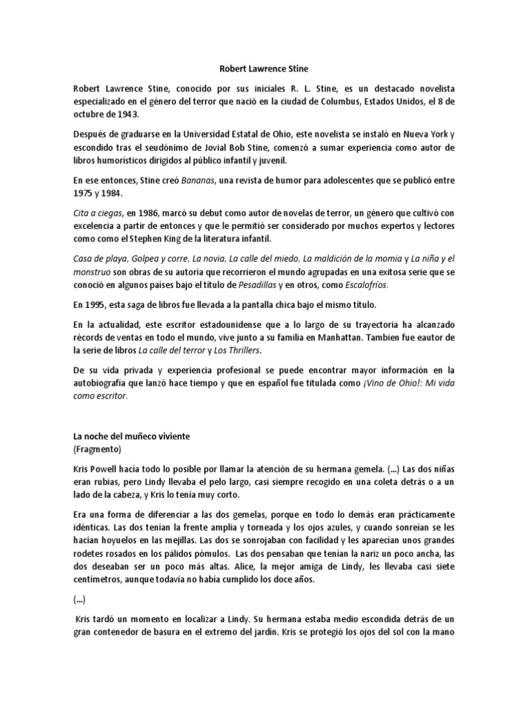 Robert Lawrence Stine