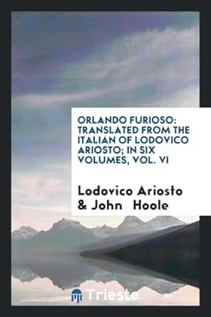 John Hoole Lodovico Ariosto